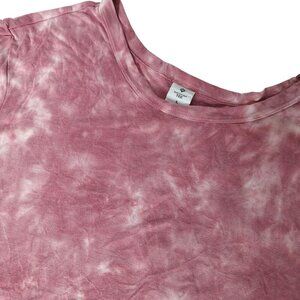 Member's Mark Tie Dye Tee Large Dark Rose Boho